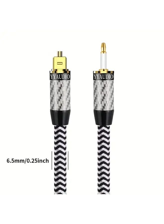 YYAUDIO HIFI كابل صوتي بصري توزلينك SPDIF 2 متر مربع إلى دبوس لمكبر الصوت، مشغل Blu-ray، DVD، Xbox، PS4 - Image 2